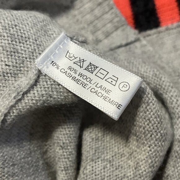 Lisa Todd Crewneck Sweater SZ XS Gray Multi Stripe Wool Cashmere Blend - Picture 8 of 11